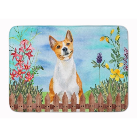 Carolines Treasures Basenji Spring Machine Washable Memory Foam Mat CK1254RUG